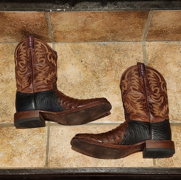 SOLD!!! Tony Lama Ostrich Boots - 10B - Picture 5 of 12